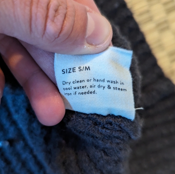 Elizabeth Suzann 100% Climate Beneficial Wool Sweater Womens Sz S/M Made in USA - Picture 5 of 7